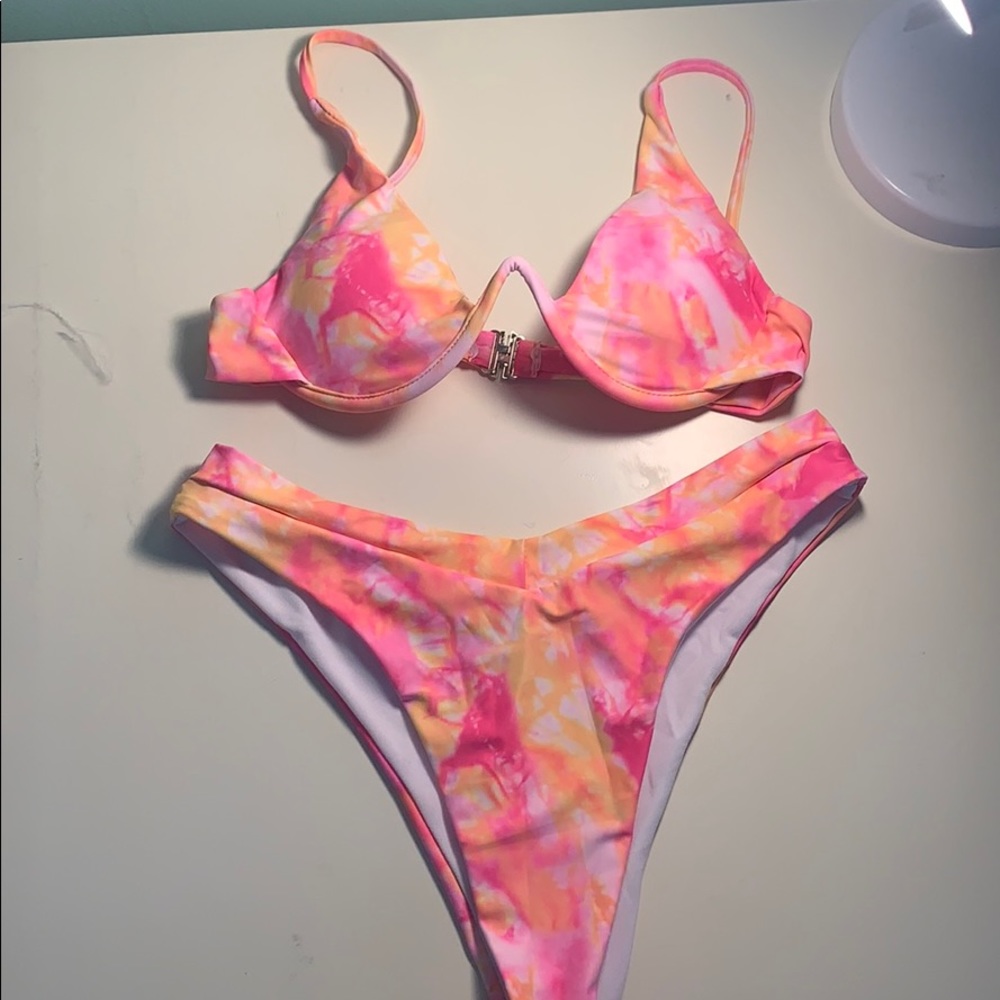 Shein bikini tie dye set